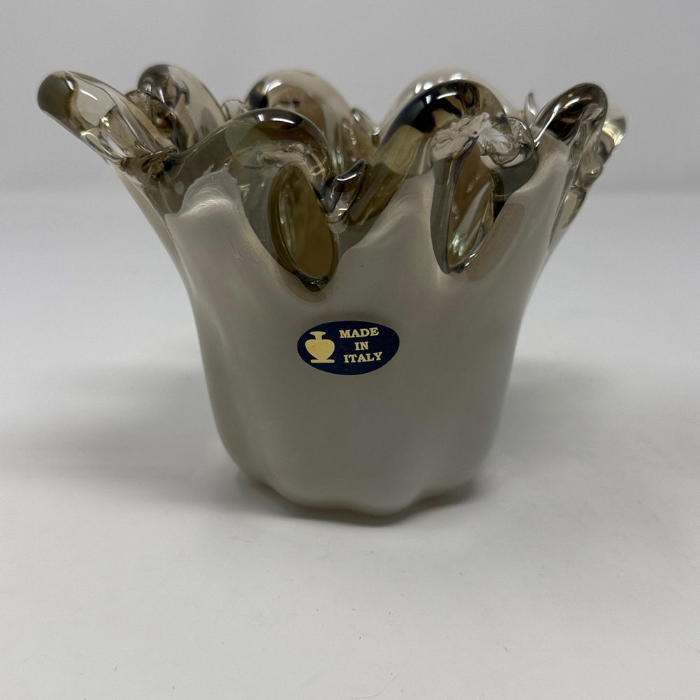 Murano Crystal Vase Made in Italy